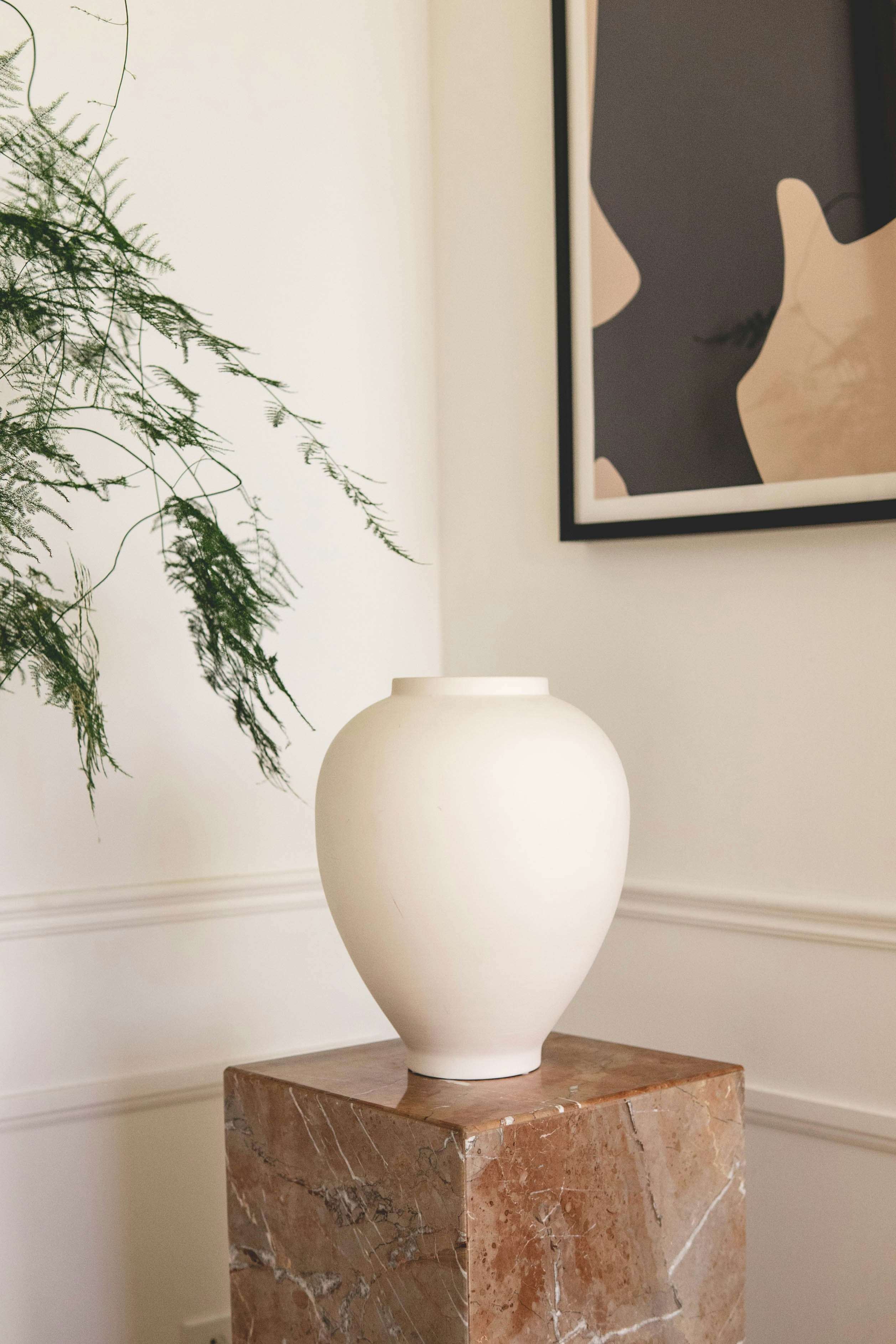 Beautiful white vase